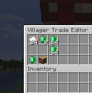 Villager Trade Edit
