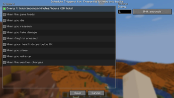 Schedule Screen