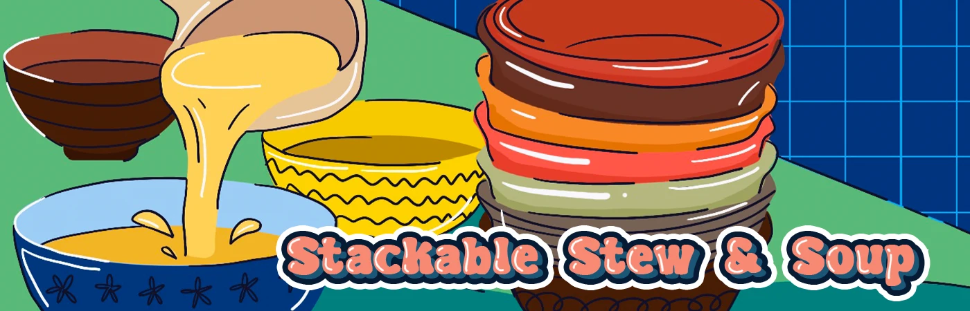STACKABLE STEW AND SOUP BANNER