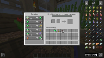 Custom trades for the Horticulturist