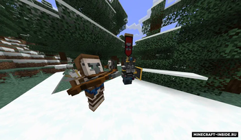 Illagers in the snow biome