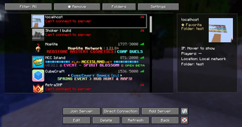Updated multiplayer menu