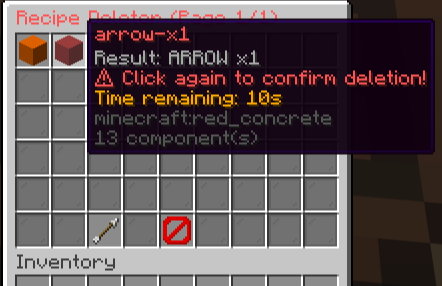 Recipe Deleter