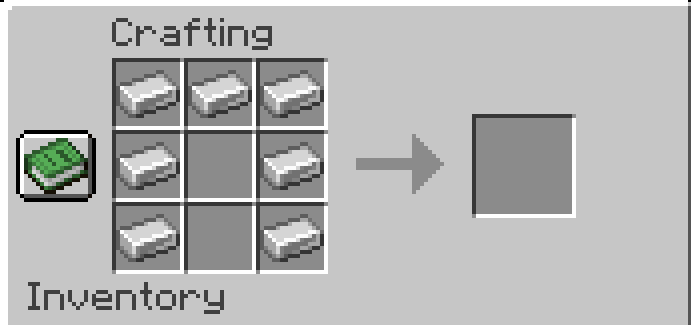 Iron Crafting Recipe Disabled