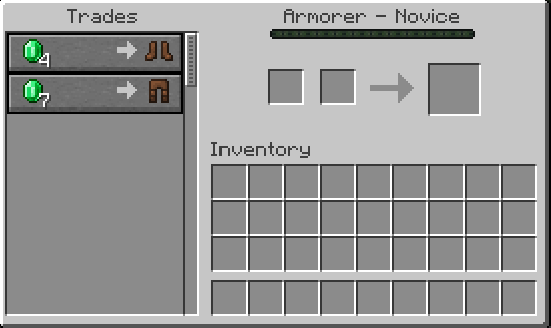 Iron Armor Trade Switched to Leather