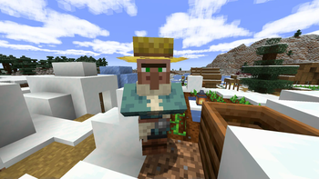 Snowy plains villager (vanilla)