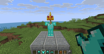 crown on an armorstand