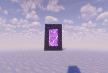 The portal that appears right before you get taken away....