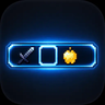 Cyber Neon Blue Hotbar 图标