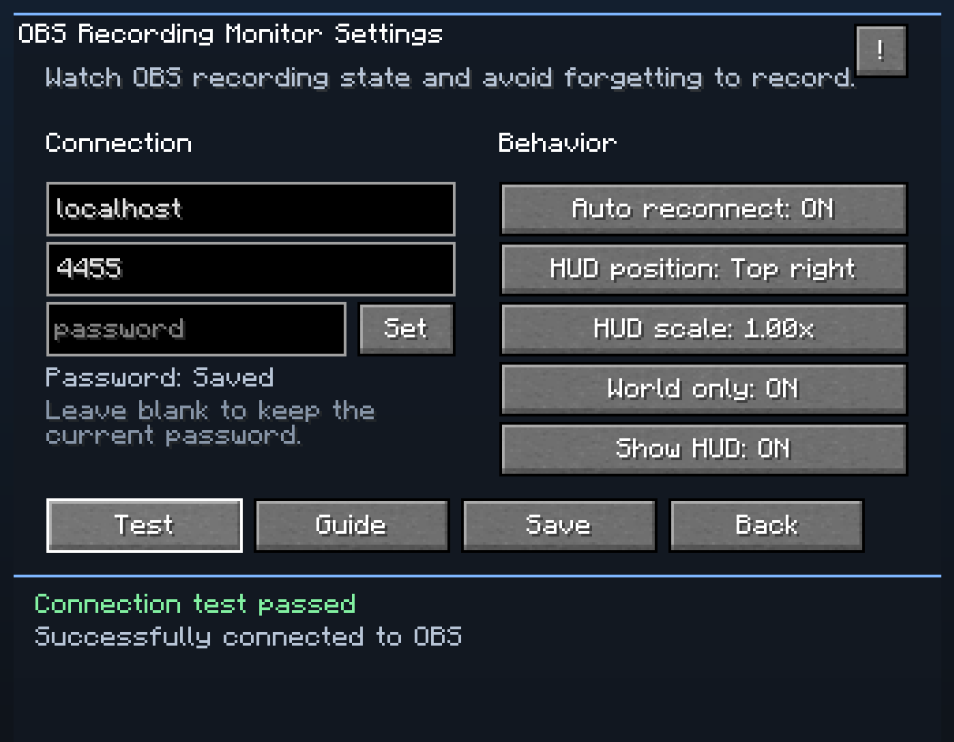 OBS Recording Monitor