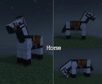 Horse Netherite Armor on