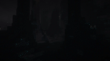 Shaded deep dark